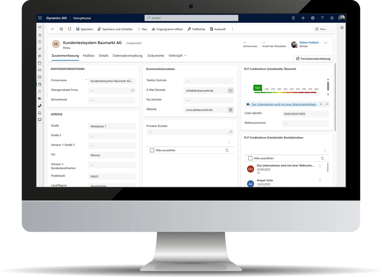 RIT® Creditreform Schnittstelle