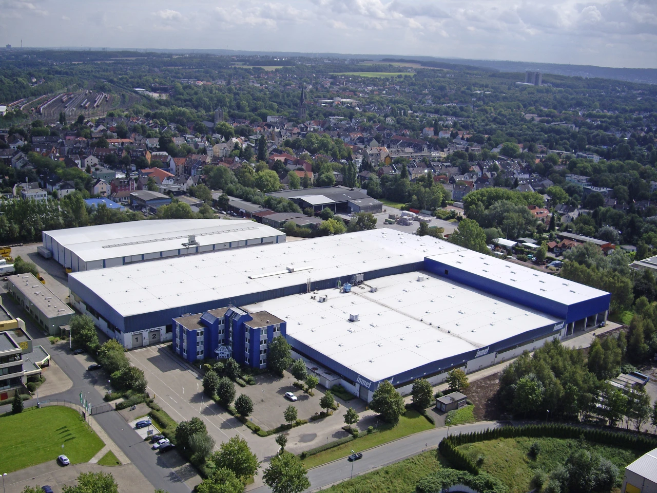 Luftaufnahme des Inmet Firmengeb&auml;udes