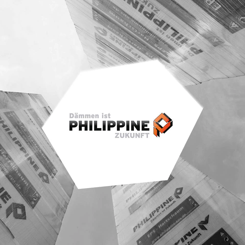 Werbetafeln am Standort von Philippine mit Logoeinblendung